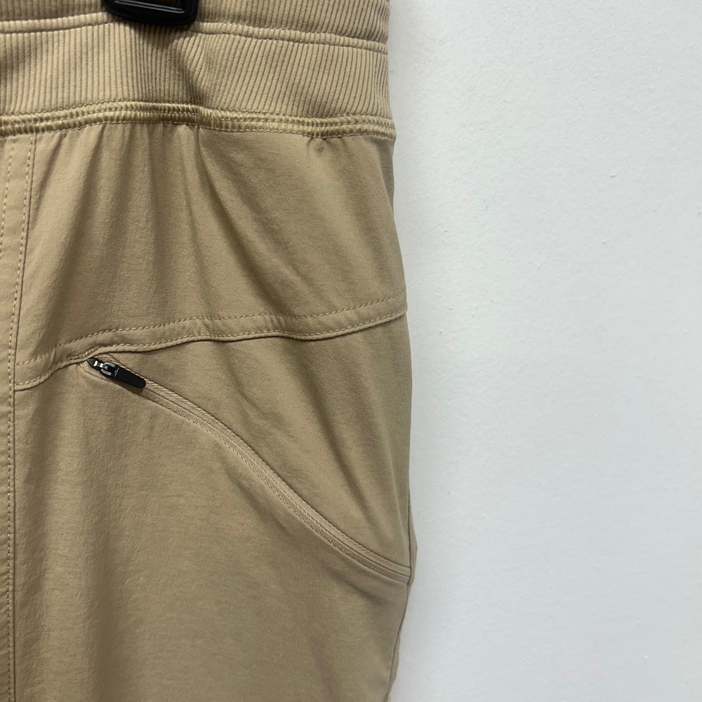 Prana Koen Mid Rise Wide Leg Pants Tan Khaki Hiking Outdoor Large hiking - Picture 5 of 11